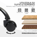 Sedia Poltrona Operativa Altezza Regolabile In Tessuto a Rete Nero   