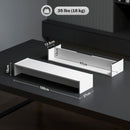 Supporto per Monitor 3 Vani 100x27x15 cm in Legno Bianco  