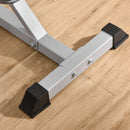 Set 2 Supporti per Bilanciere con 3 Ganci Altezza Regolabile e Portata 200kg in Acciaio    