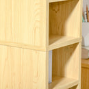 Mobile Libreria Porta CD a 12 Ripiani per 204 CD 21x20x175 cm in MDF e Truciolato Naturale