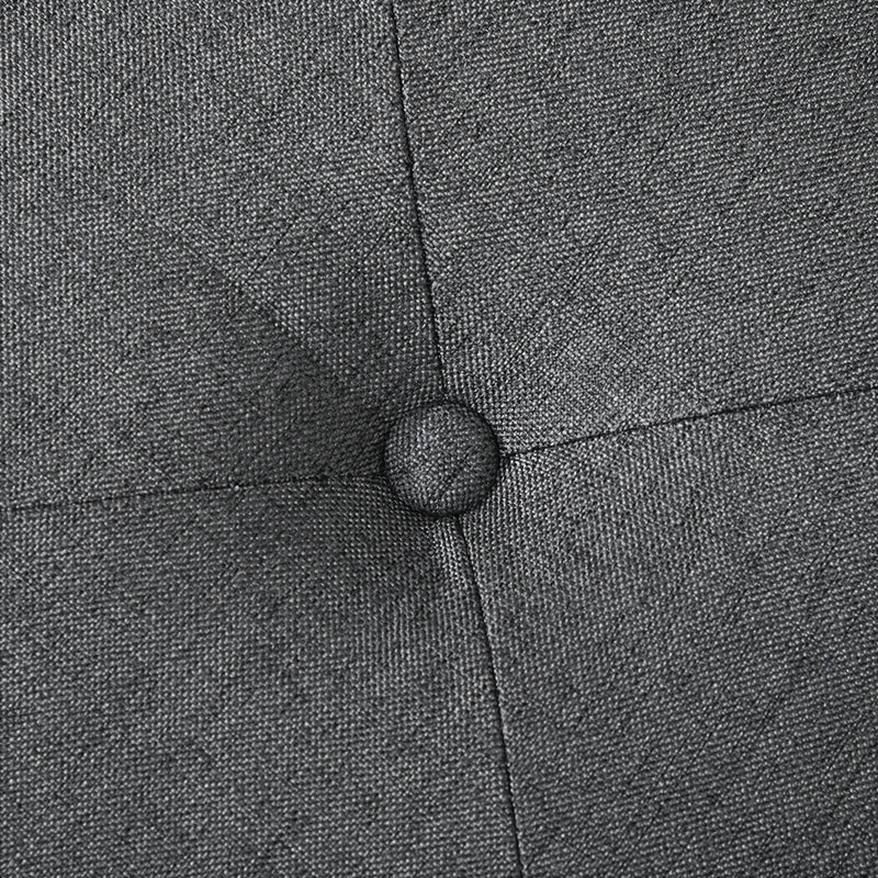 Pouf Contenitore 39x39x39 cm in Tessuto Teddy Grigio  