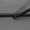 Ombrellone da Giardino Ø196x204H cm a 6 Stecche Grigio Scuro  