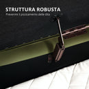 Panca Contenitore Ovale 108x44x43,5 cm da 72L in Tessuto Effetto Velluto Verde  