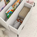 Libreria per Bambini 62.5x30x70 cm 3 Ripiani e Cassetto Inferiore Bianco  