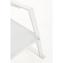 Sedia a Dondolo da Giardino 60x100x95 cm in acciaio Telma bianco