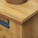 Camino Elettrico da Pavimento 1800W Effetto Fiamma 3D 81,5x30x76,2 cm Marrone 