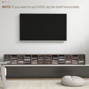 Set 2 Pezzi Mobile Libreria Porta CD 21x22,5x88,5 cm Grigio    