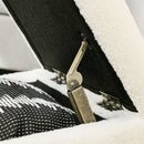 Pouf Contenitore Imbottito Tessuto Teddy 39x39x39 cm Crema  