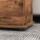 Panca Contenitore Capacità 60 kg 100x40x40 cm in Legno Marrone   