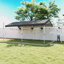 Gazebo Pieghevole Pop Up 584x297,5x272 cm UPF50+ e Altezza Regolabile Grigio Scuro   