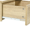 Set 2 Comodini Sospesi 43x36,5x30,5 cm in Truciolato Naturale