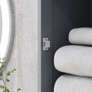 Mobile a Colonna da Bagno 40x27x171,5cm in MDF Grigio  