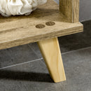 Mobile Bagno 1 Anta 1 Cassetto 50x30x89 cm in Truciolare e Legno di Pino Bianco