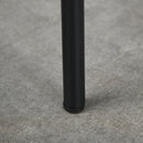 Set 4 Sgabelli Rotondi Ø41,5x46 cm in Tessuto Effetto Velluto Nero  