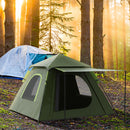 Tenda da Campeggio per 2 Persone Impermeabile 210x210x150 cm con Veranda Verde   