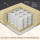 Poltrona Relax Reclinabile con 8 Punti Massaggianti 97x92x104 cm in Finta Pelle e Acciaio Nero