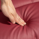 Poltrona Alzapersona Reclinabile con Poggiapiedi e Telecomando 76x90x105 cm Rosso  