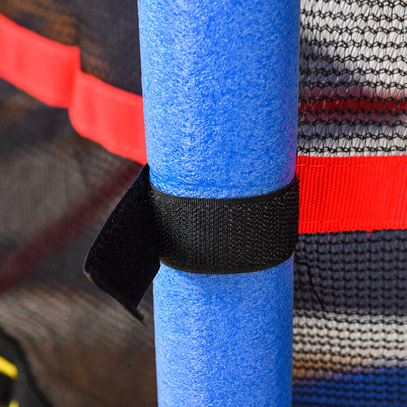 Trampolino Elastico per Bambini da 3 Anni Ø140cm con Rete di Protezione e Corde Bungee   Blu