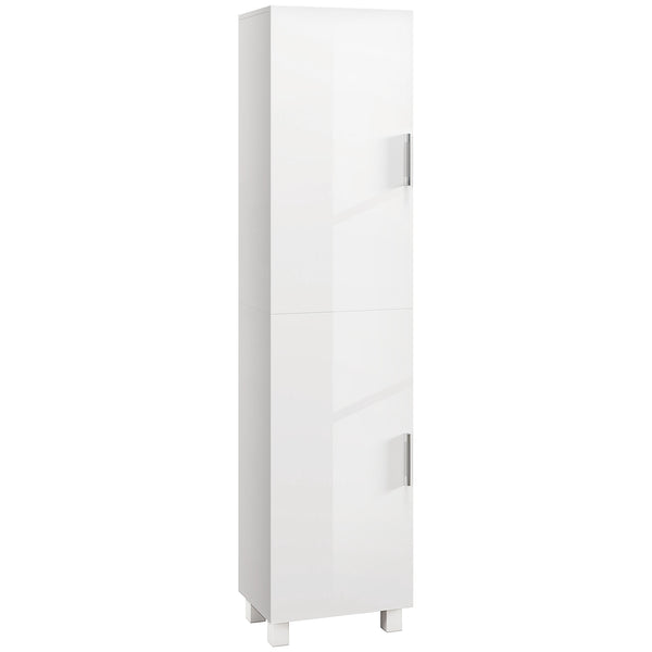Mobile a Colonna da Bagno con 2 Armadietti 40x30x167,5 cm Bianco online