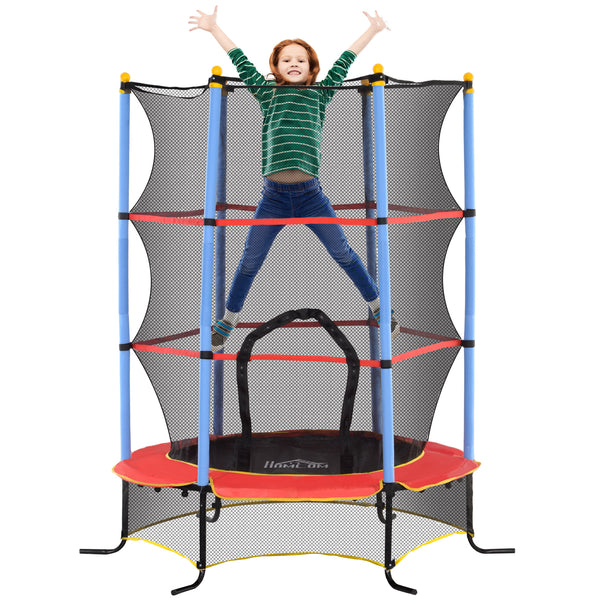 prezzo Trampolino Elastico per Bambini da 3 Anni Ø175 cm con Rete di Protezione Multicolore