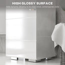 Mobile a Colonna per Bagno 37x32,5x170 cm in MDF Bianco