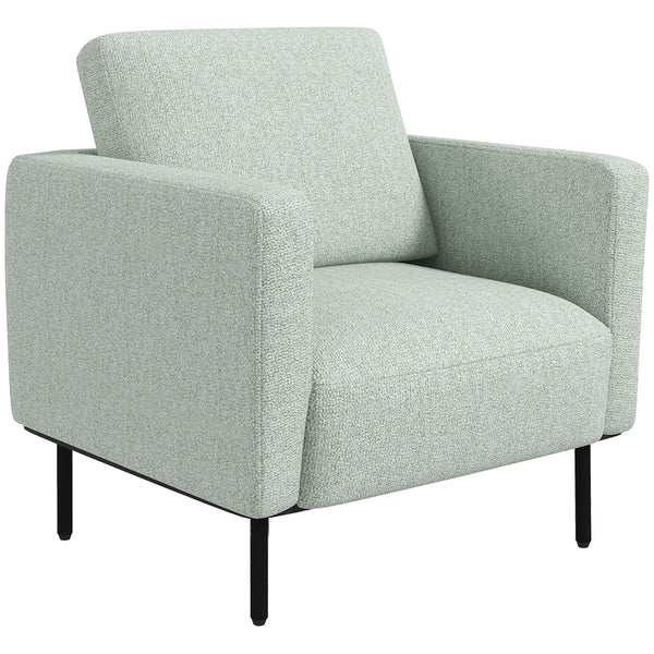 prezzo Poltrona 79x76x65 cm in Tessuto Effetto Lino Traspirante Grigio