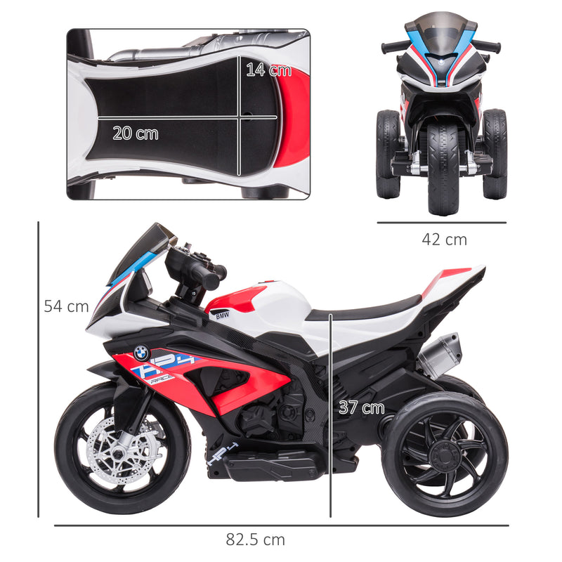Moto per Bambini 6V con Licenza BMW HP4 con Fari Rosso