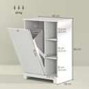 Mobile Bagno Portabiancheria 60x38x86 cm con Cesto Rimovibile Bianco   