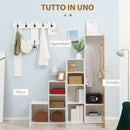Mobile Ingresso 38,6x37x180 cm in Truciolato e MDF Bianco