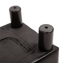 Pouf Poggiapiedi Imbottito 40x30x24 cm in Similpelle Marrone