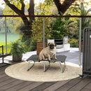 Brandina Lettino per Cani Piccoli Pieghevole 71x58x20 cm per Interno ed Esterno in Metallo e Tessuto Oxford Grigio