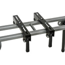 Cavalletto per Sega Troncatrice Universale Estensibile e Pieghevole Capacità 150 kg Nero e Argento  