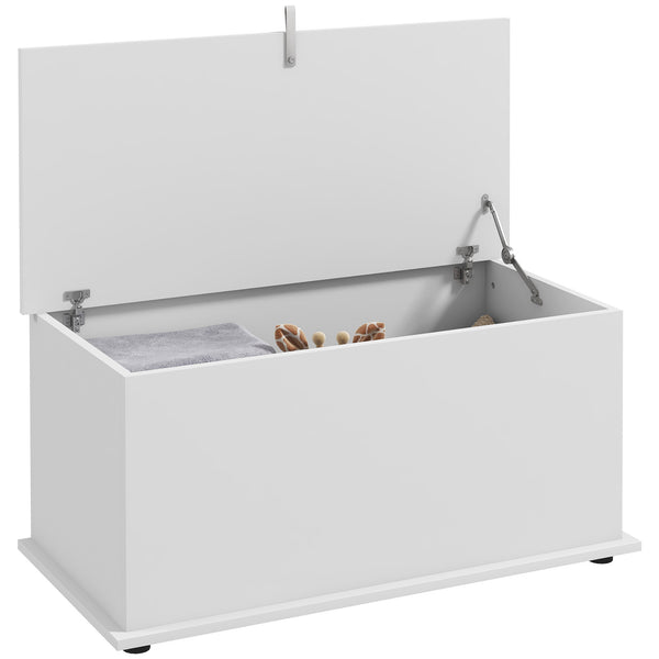 Panca Contenitore Multiuso 80x40x40 cm in Legno Bianco online