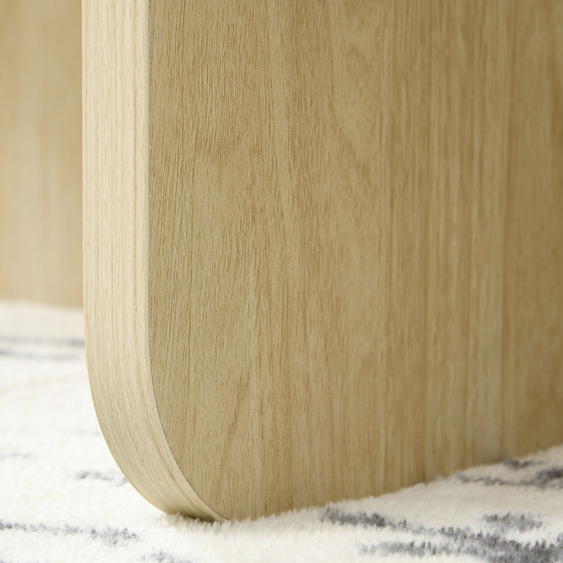 Tavolino Ovale 110x60x45 cm in Truciolato Rovere