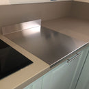 Tagliere Spianatoia per Alimenti Professionale con Alzatina 40x50 AISI 304 