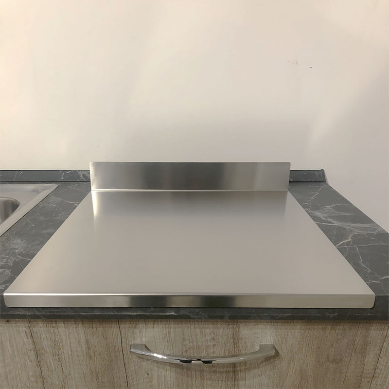 Tagliere Spianatoia per Alimenti Professionale con Alzatina 60x50 AISI 304 