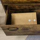 Cassettiera 2 Cassetti 65x40x75 cm in Truciolato Marrone