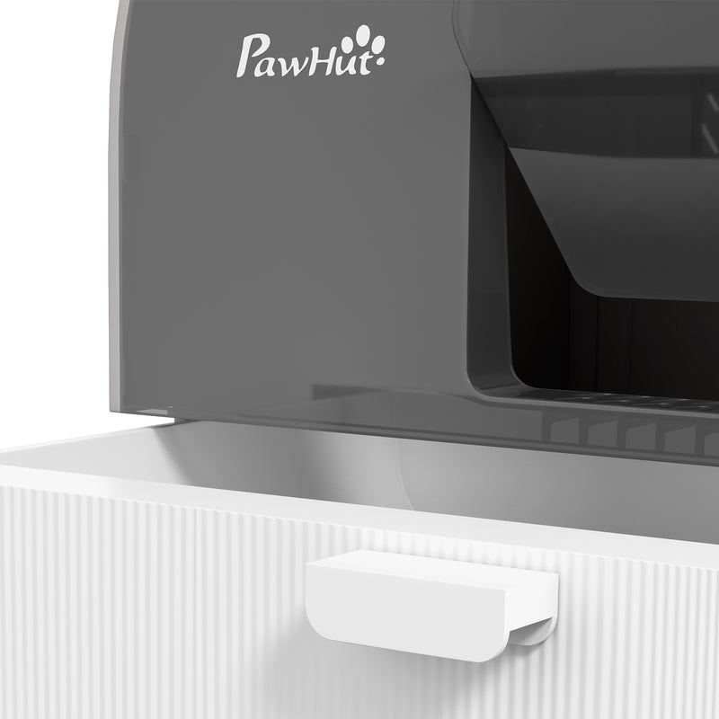 Lettiera per Gatti Chiusa con Filtri 43x44x47 cm Paletta e Vassoio  in PP Grigio