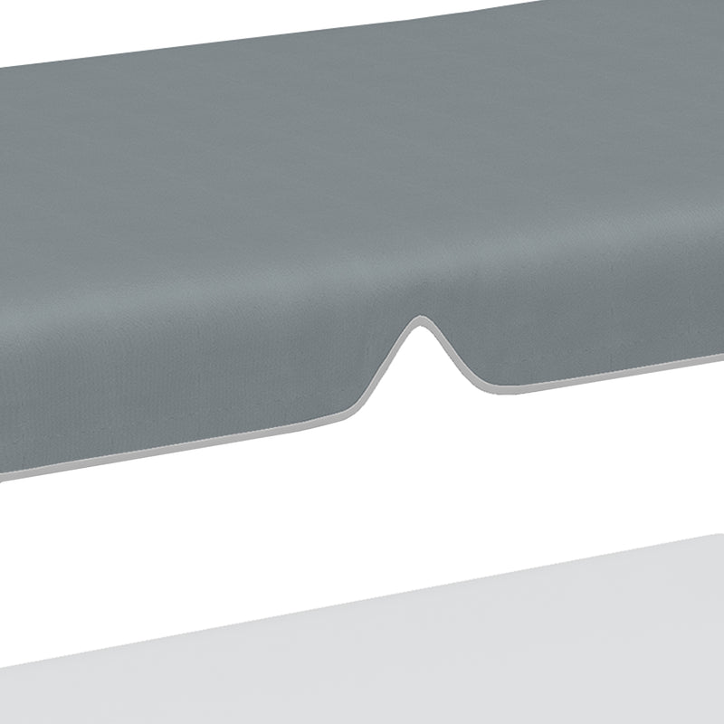 Tettuccio di Ricambio per Dondolo 192x144 cm in Poliestere Grigio Scuro