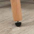 Sedia Moderna con Braccioli Imbottiti 57x56x72 cm in Tessuto Effetto Lino Grigio Chiaro 