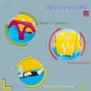 Altalena Bambini 3 in 1 Seduta Trasformabile Cintura di Sicurezza Età 9-36 Mesi da Interno ed Esterno Blu 