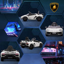 Macchina Elettrica per Bambini 12V con Licenza Lamborghini Aventador SVJ Roadster Bianco