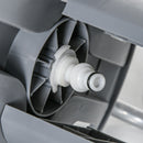 Avvolgitubo Manuale da Muro e Autoportante 40 mt in Metallo e polipropilene Grigio 