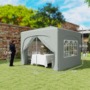 Gazebo da Giardino Pop-Up 300x300x273 cm Pieghevole con Altezza Regolabile e Protezione UPF50+ Grigio Chiaro   