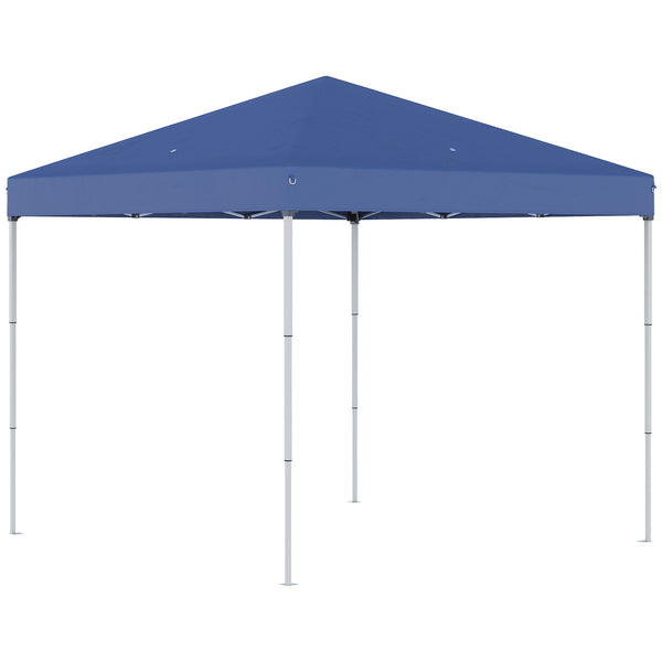 Gazebo Pieghevole da Giardino 2,45x2,45x2,45m in Acciaio e Tessuto Oxford Blu online