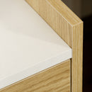 Comodino Moderno1 Cassetto 40x40x60 cm con 2 Prese USB Color Legno