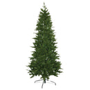 Albero di Natale sottile alto 240 cm di colore verde realizzato in PE e PVC-1