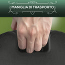 Base per Ombrellone Ø46,5 cm da 15kg per Pali da Ø3,8 e Ø4,8 cm in Plastica e Cemento Nero   