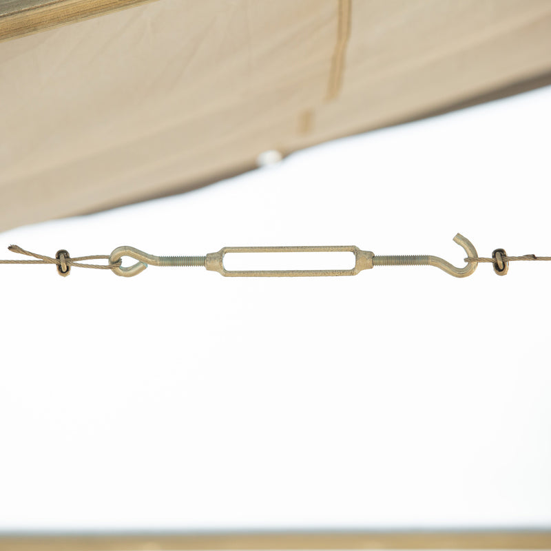 Gabbia Kennel per Cani da Esterno 400x400x232 cm in Metallo e Tetto in Tessuto Oxford Argento