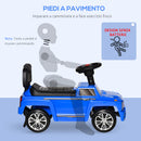 Auto Macchina Cavalcabile Fuoristrada per Bambini Clacson e Musica Blu 